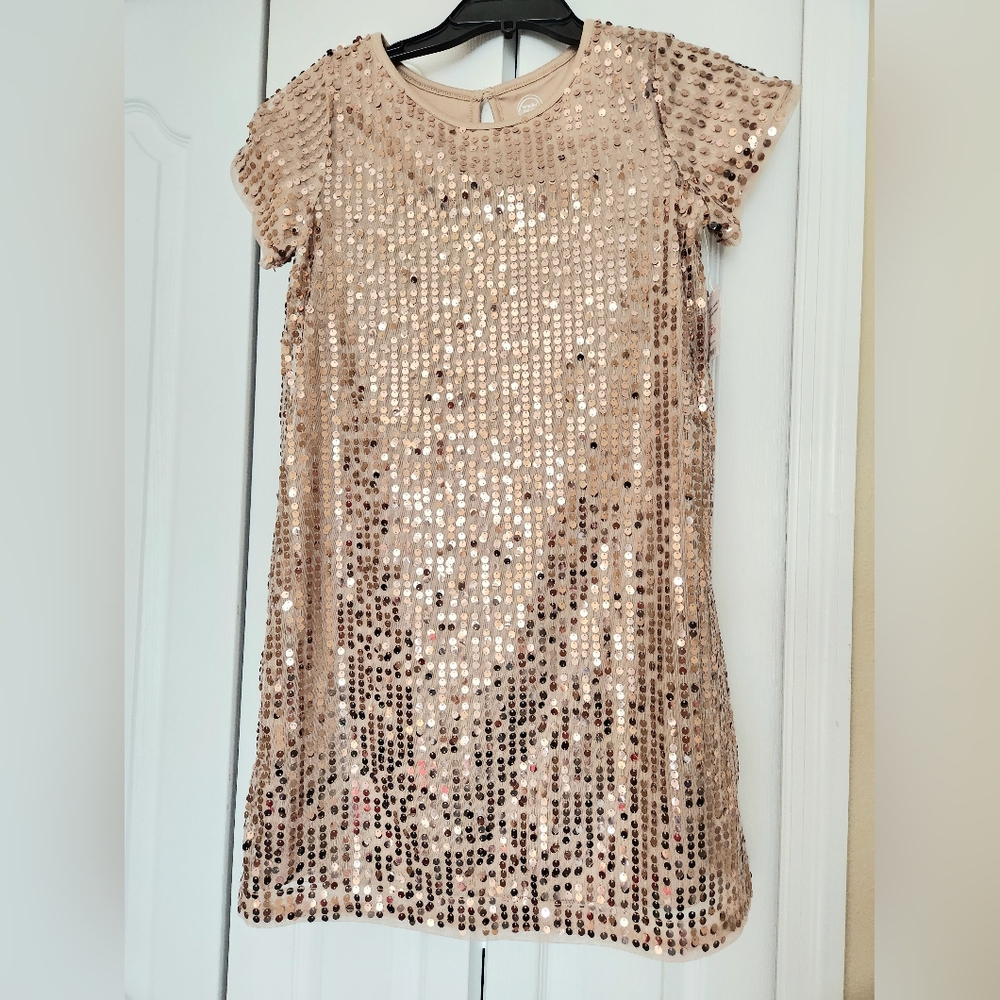 Wonder Nation gold sequin special occasion dress